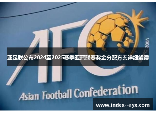 亚足联公布2024至2025赛季亚冠联赛奖金分配方案详细解读